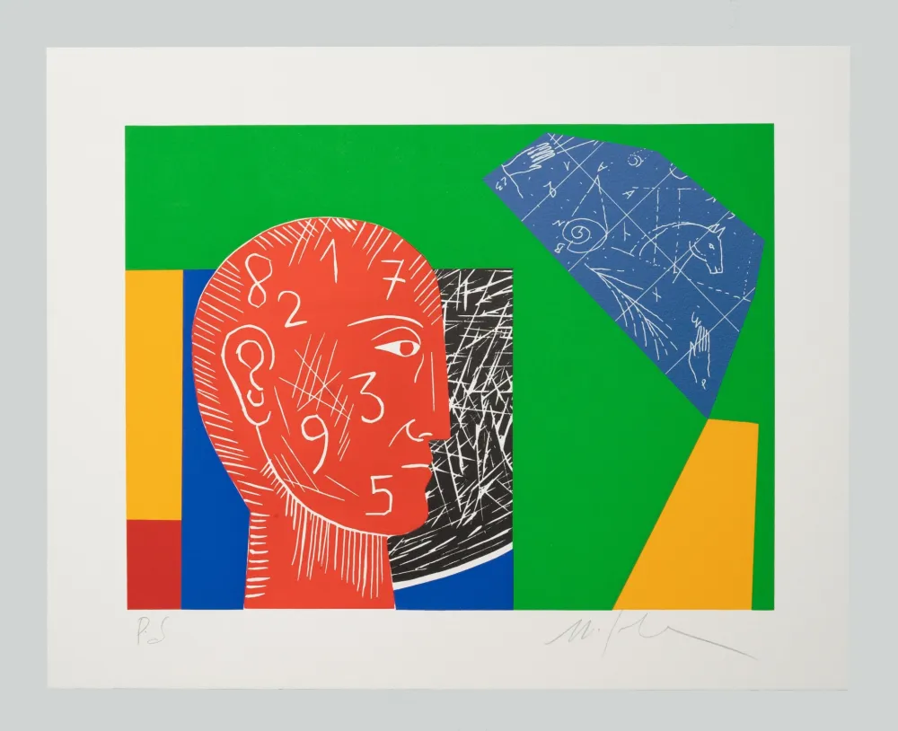 Linocut Paladino - Senza titolo