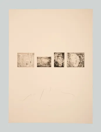 Etching Paladino - Senza titolo