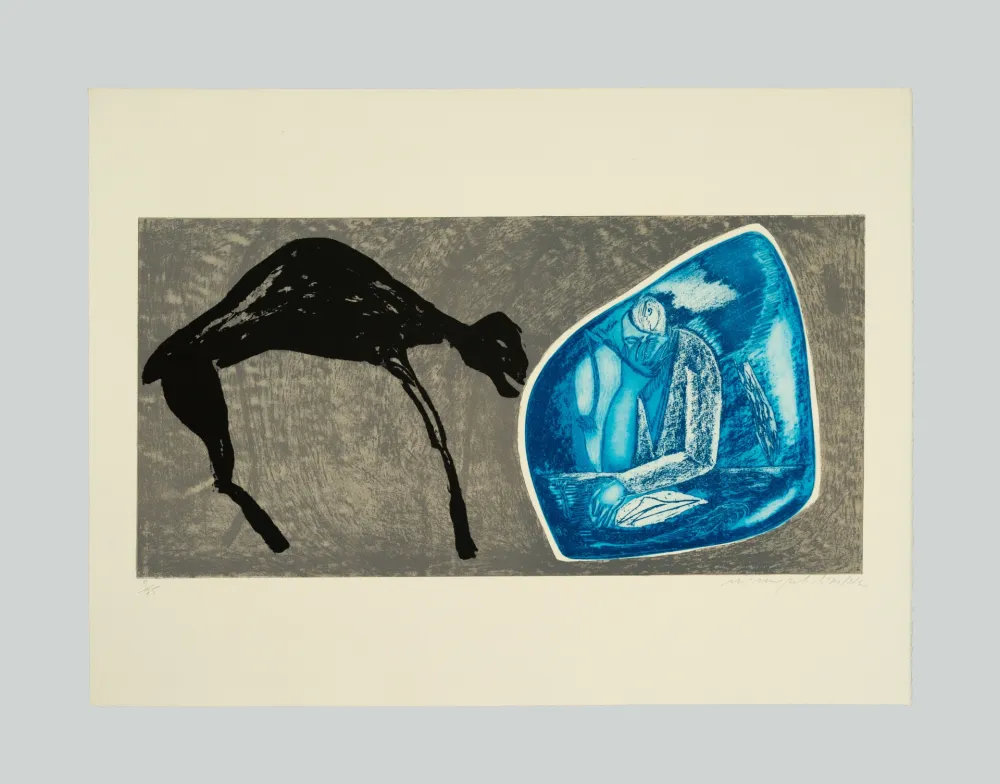 Lithograph Paladino - Senza titolo