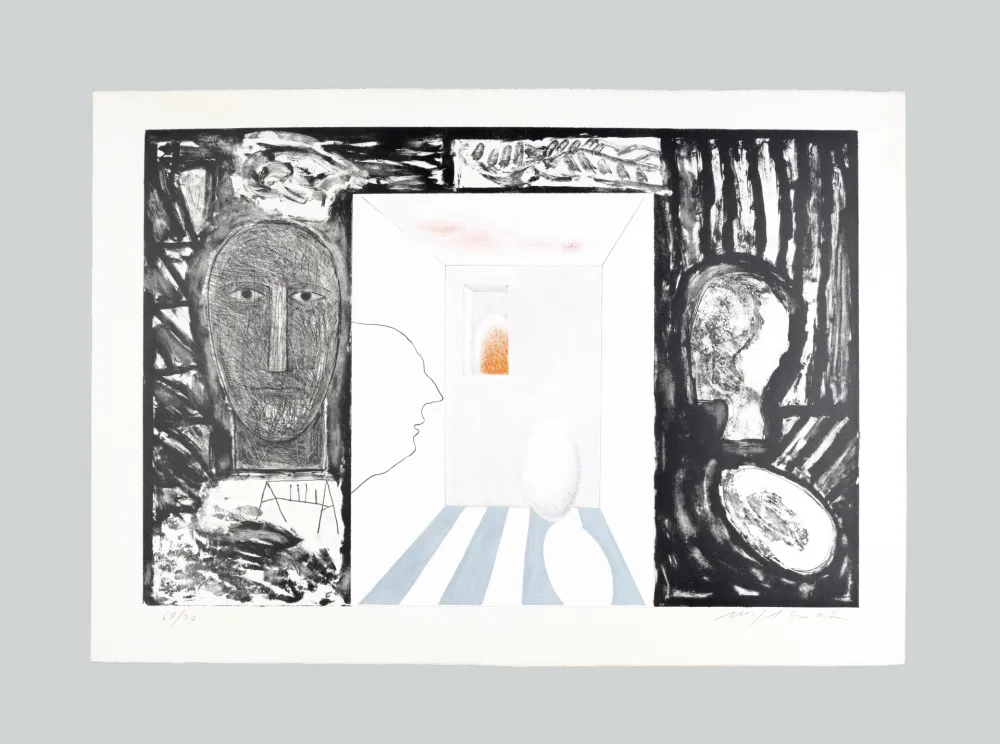 Lithograph Paladino - Senza titolo