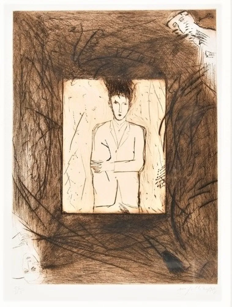 Etching And Aquatint Paladino - Senza titolo