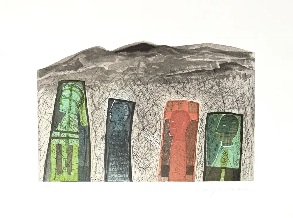 Etching Paladino - Sguardo a destra