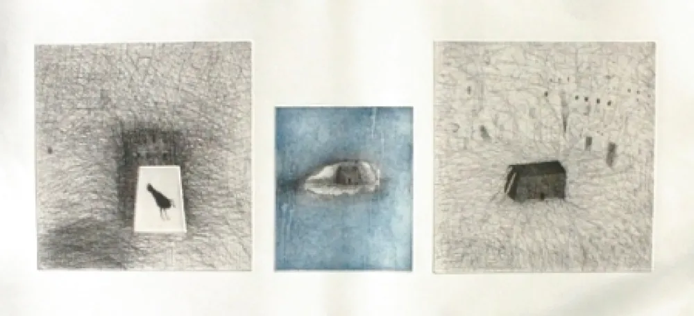 Etching And Aquatint Paladino - Trittico