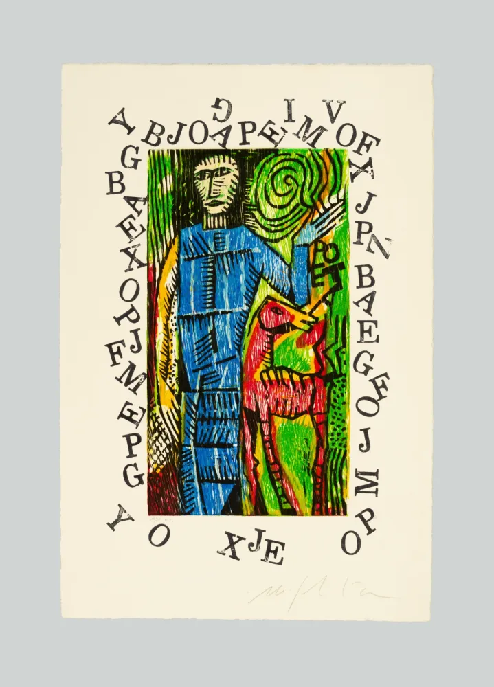 Aquatint Paladino - Viaggio (III)