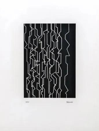 Lithograph Palazuelo - Musica I