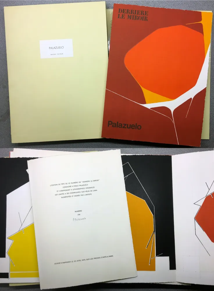 Illustrated Book Palazuelo - PALAZUELO. DERRIÈRE LE MIROIR N° 184. Mars 1970. TIRAGE DE LUXE SIGNÉ.