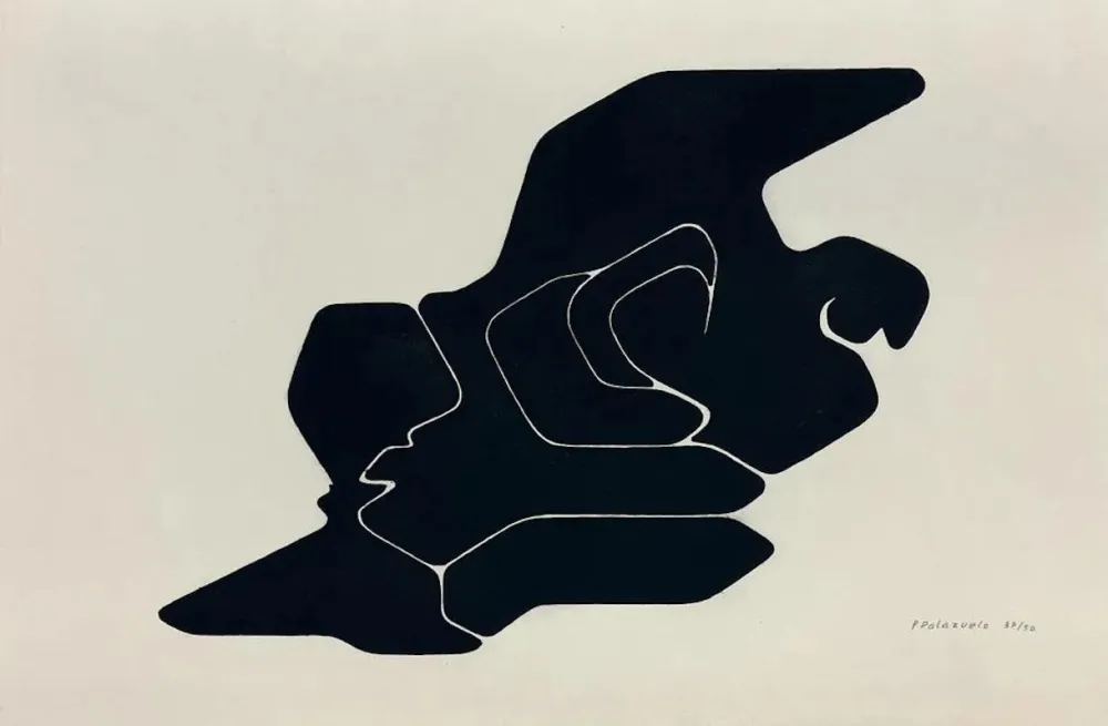 Lithograph Palazuelo - Sceaux II