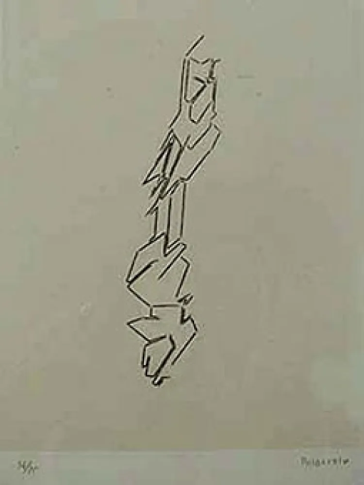 Etching And Aquatint Palazuelo - SCRIPT III