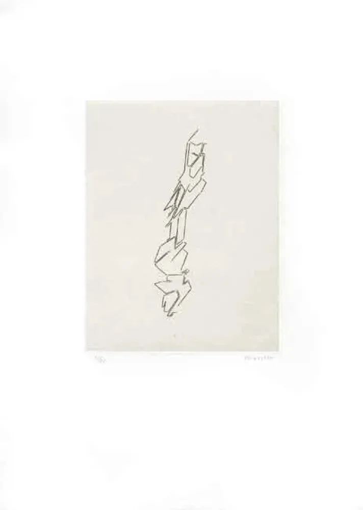 Etching And Aquatint Palazuelo - Script III