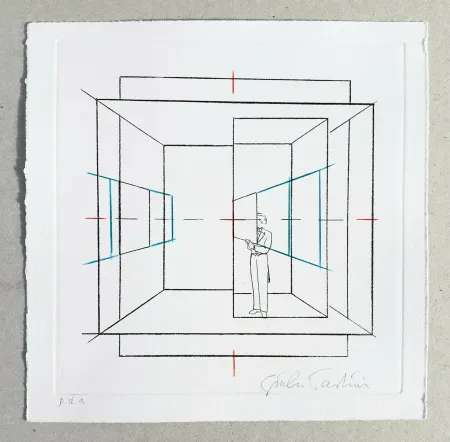 Etching Paolini - Cinque esercizi di stile (tav. B)