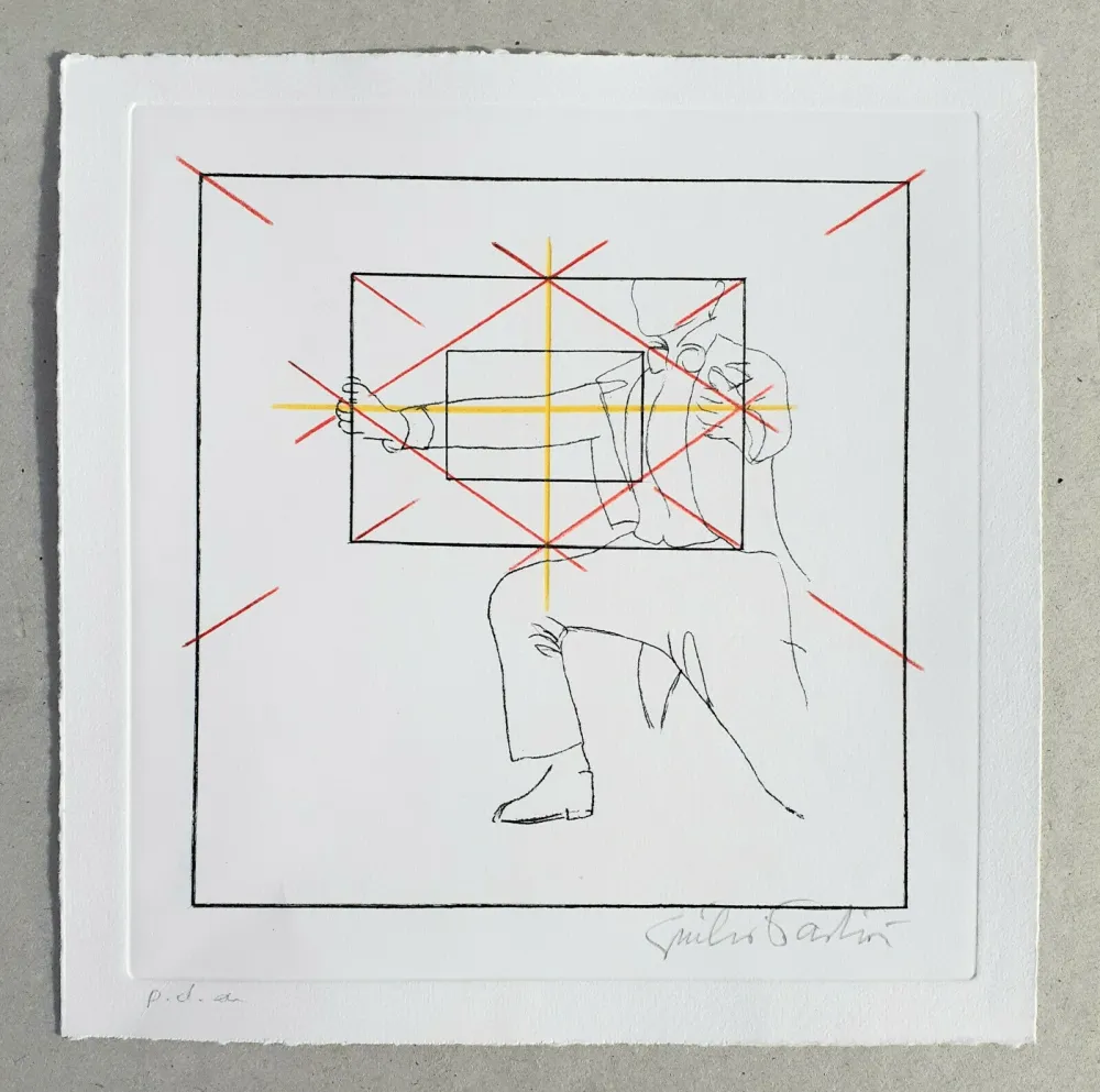 Etching Paolini - Cinque esercizi di stile (tav. E)