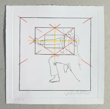 Etching Paolini - Cinque esercizi di stile (tav. E)