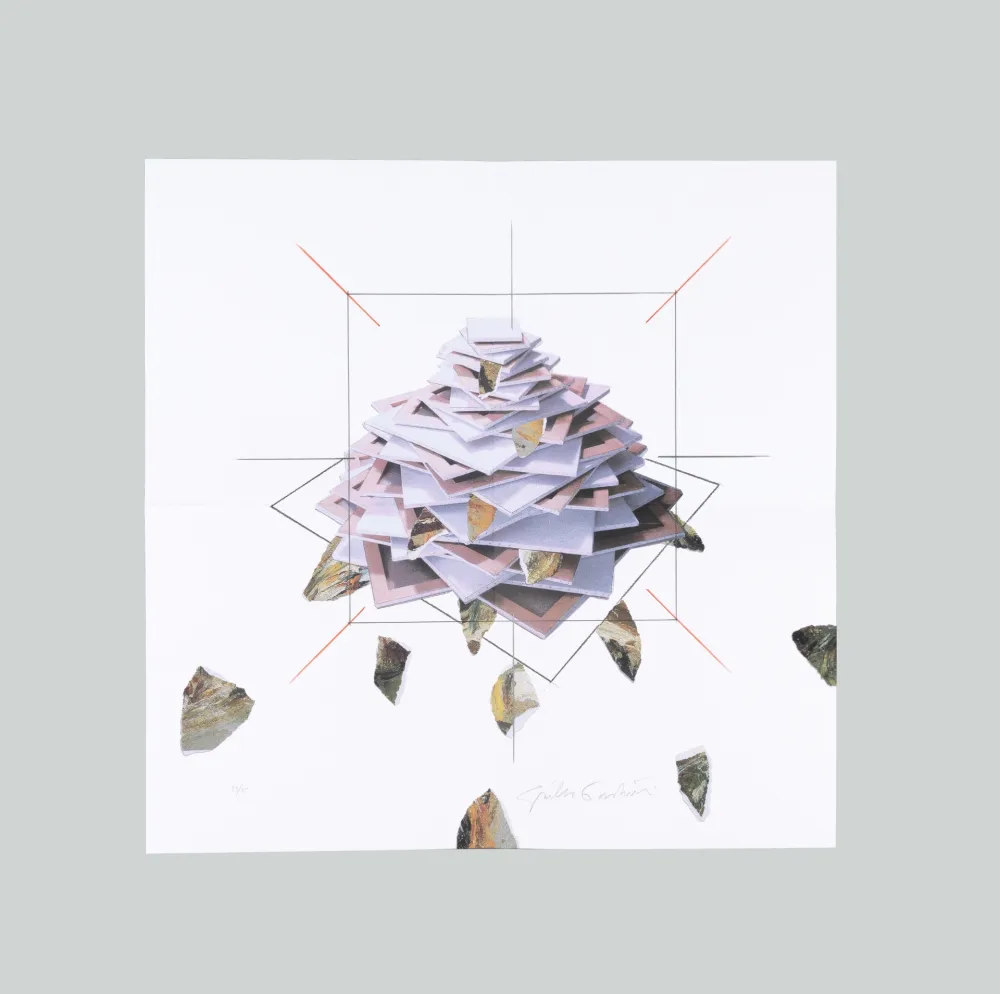 Lithograph Paolini - Con F. de P.