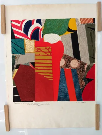 Linocut Papart - 1972