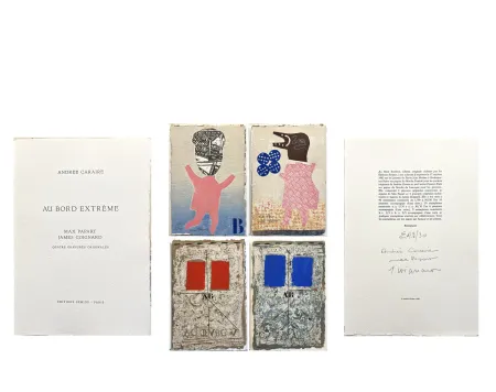 Illustrated Book Papart - AU BORD EXTRÊME. Quatre gravures signées de Max Papart et James Coignard (1983)