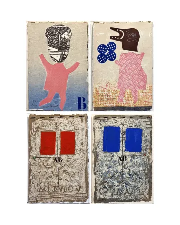 Illustrated Book Papart - AU BORD EXTRÊME. Quatre gravures signées de Max Papart et James Coignard. Avec suite supplémentaire signée (1983)