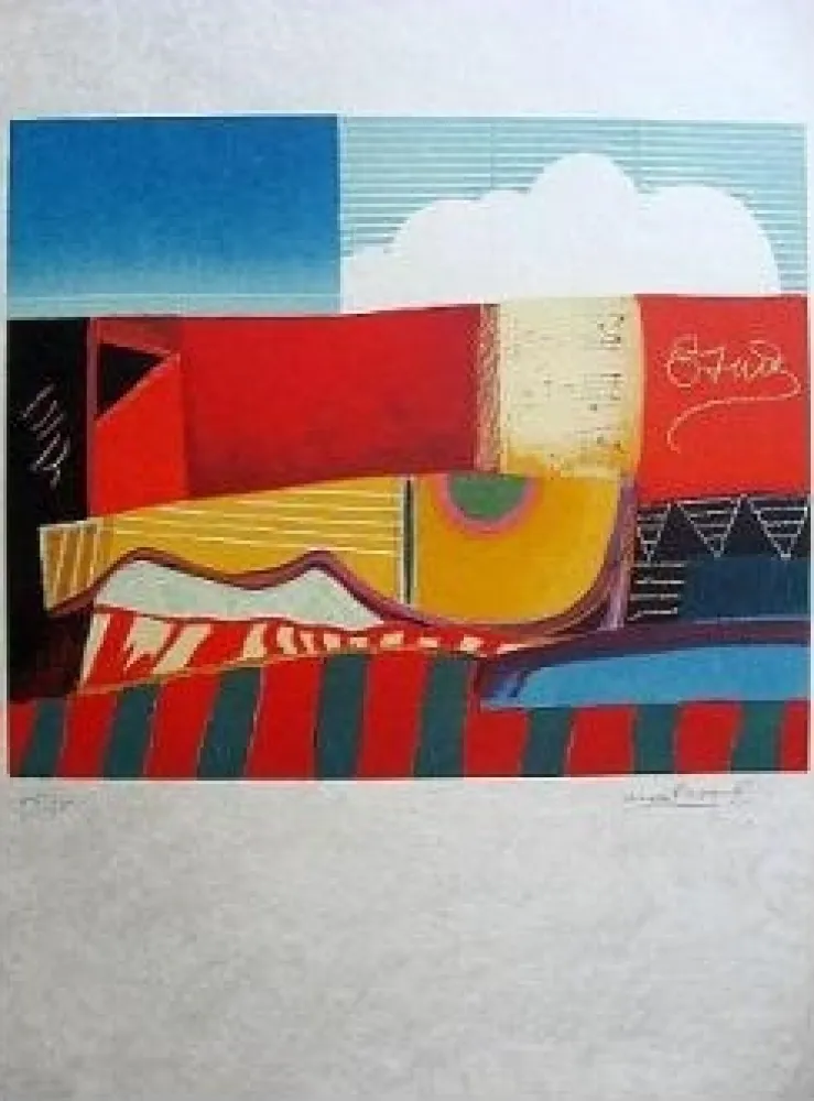 Lithograph Papart - Composition