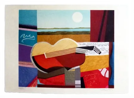 Lithograph Papart - Composition cubiste