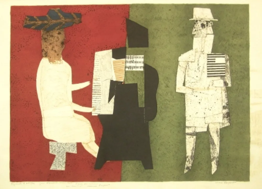 Lithograph Papart - Untitled