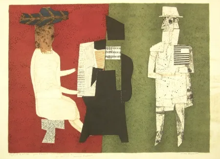 Lithograph Papart - Untitled