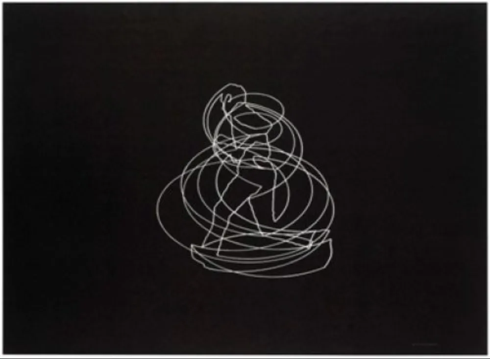 Lithograph Paris - Movimiento afectado 1