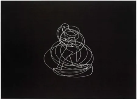 Lithograph Paris - Movimiento afectado 1