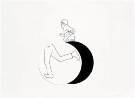 Lithograph Paris - Movimiento afectado 2