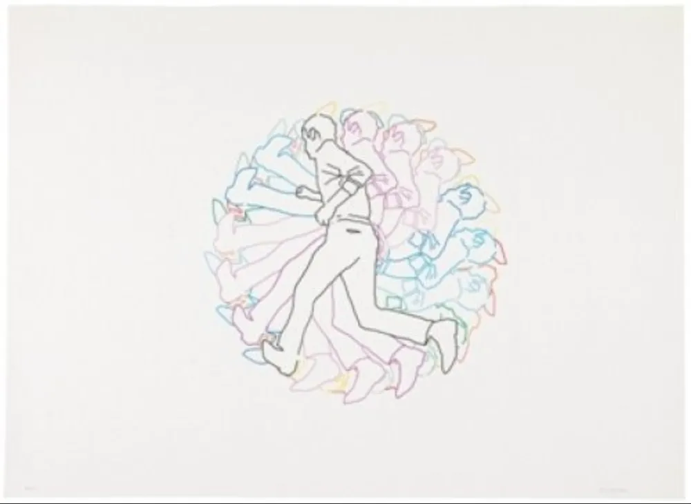 Lithograph Paris - Movimiento afectado 5