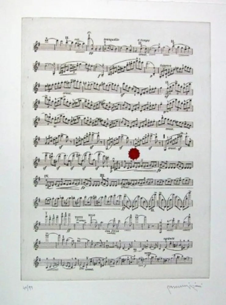 Illustrated Book Parmiggiani - Israel. Three Poems