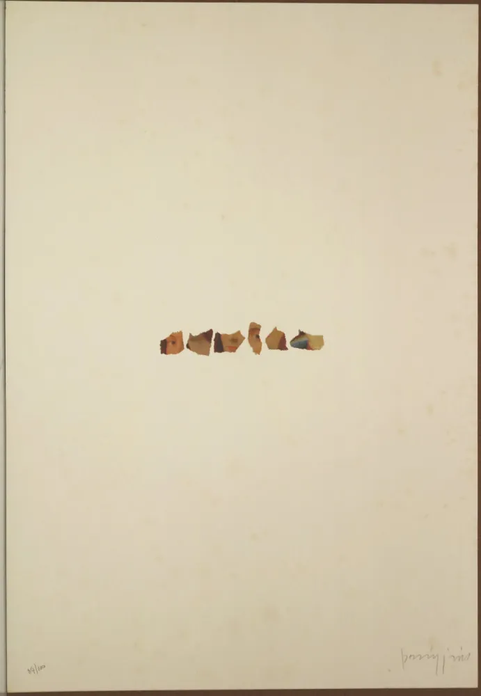 Lithograph Parmiggiani - Senza titolo