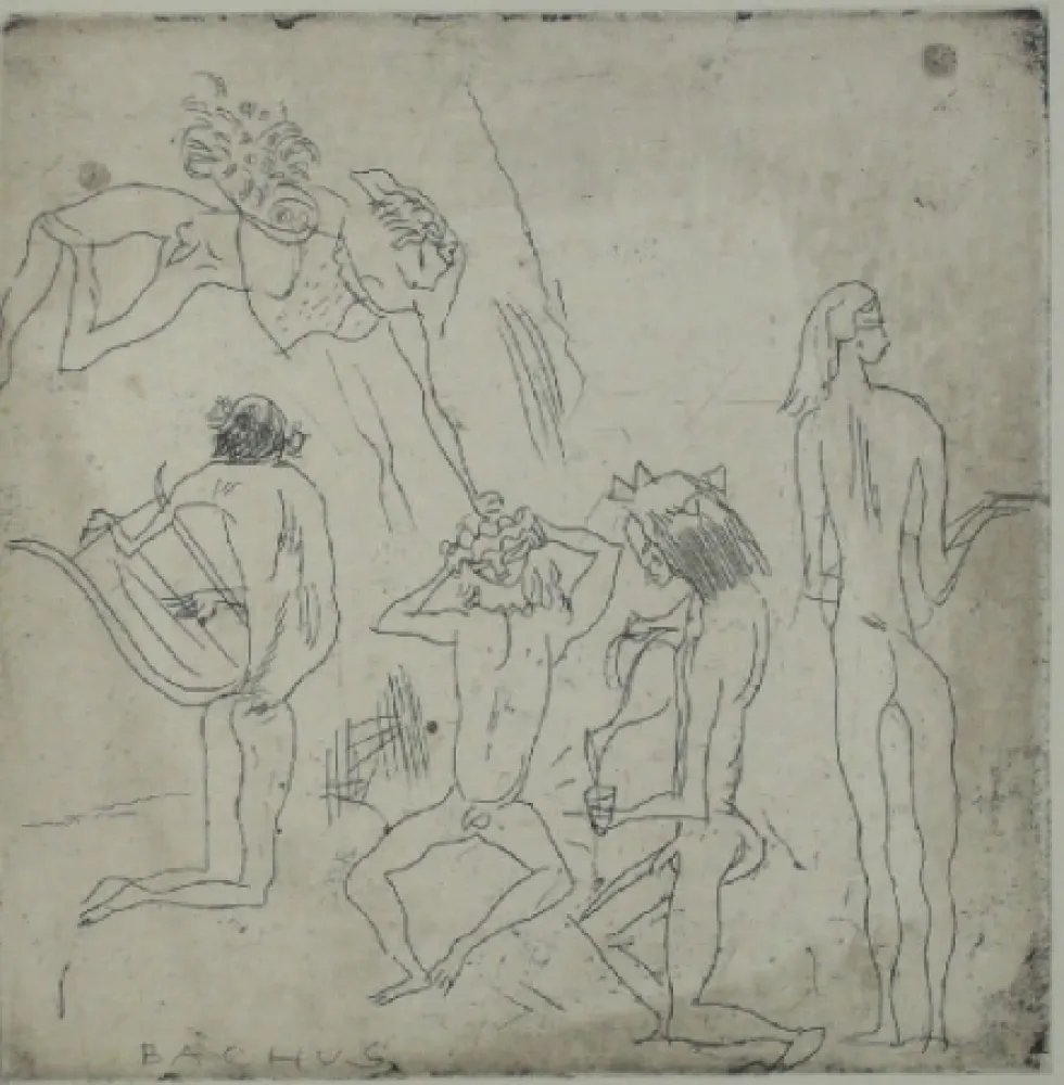 Drypoint Pascin - Bacchus