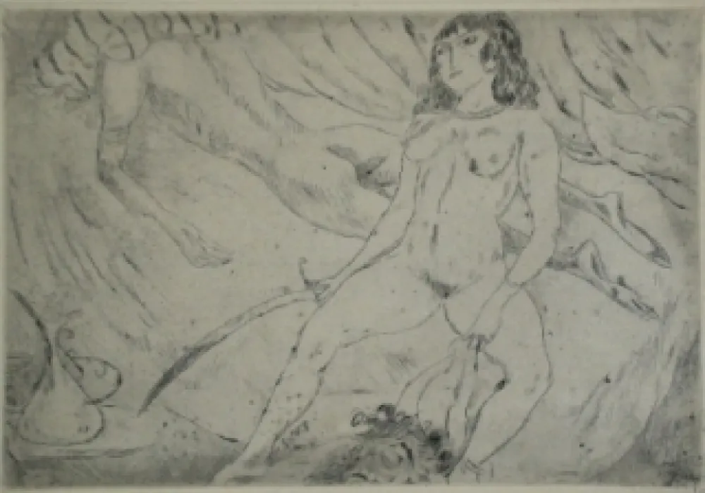 Drypoint Pascin - Judith et Holopherne