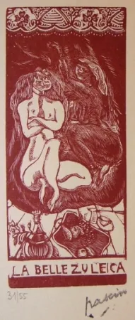 Lithograph Pascin - La belle Zuleica