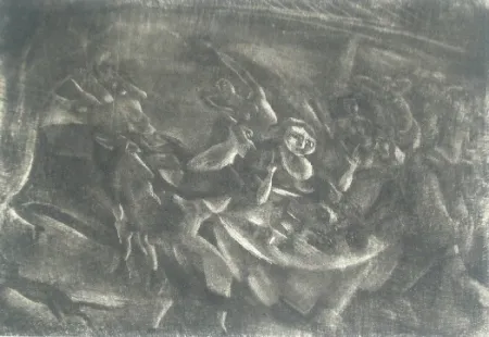 Etching Pascin - Le festin