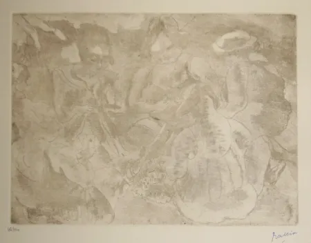 Drypoint Pascin - Les joueuses