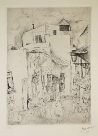 Drypoint Pascin - Les Souks
