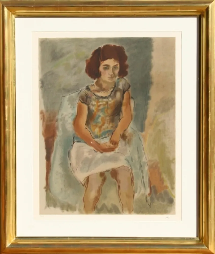 Lithograph Pascin - Nana