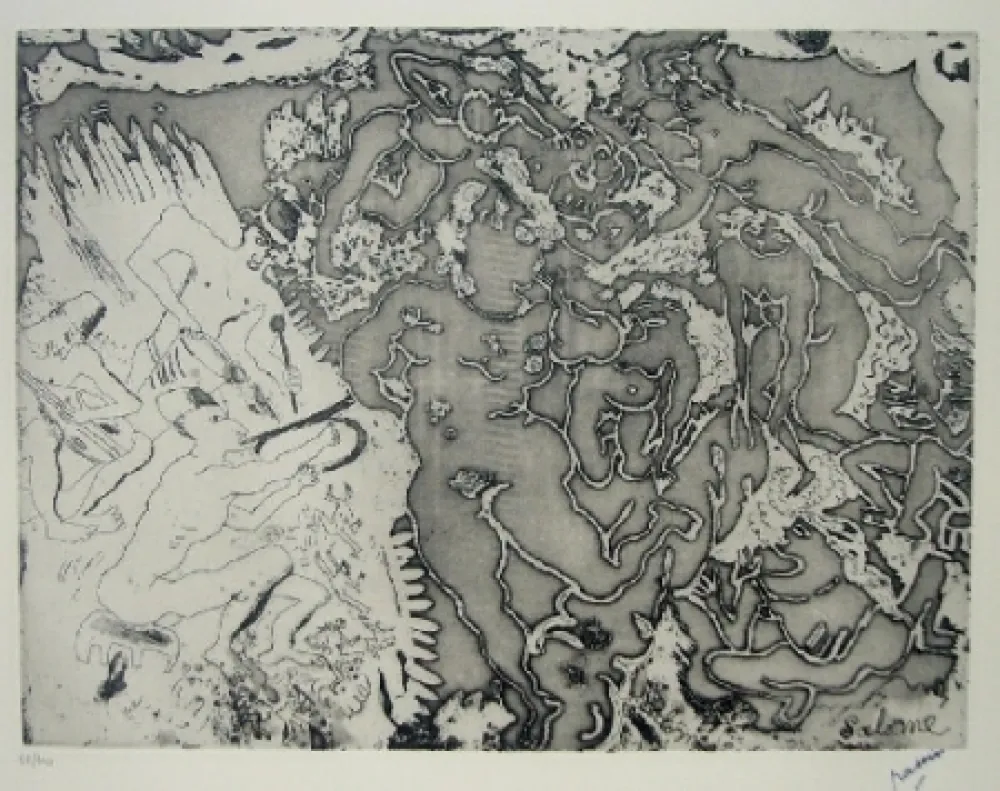 Engraving Pascin - Salomé, Salomé