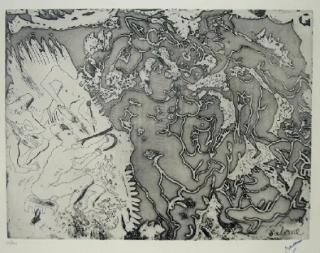 Engraving Pascin - Salomé, Salomé