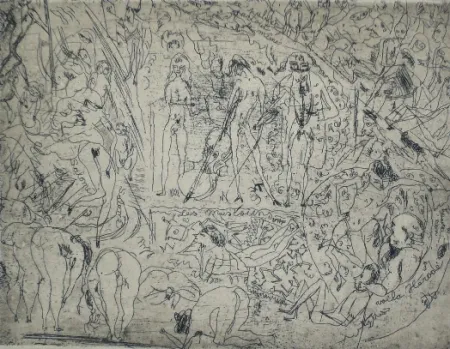 Drypoint Pascin - Voilà Hérode