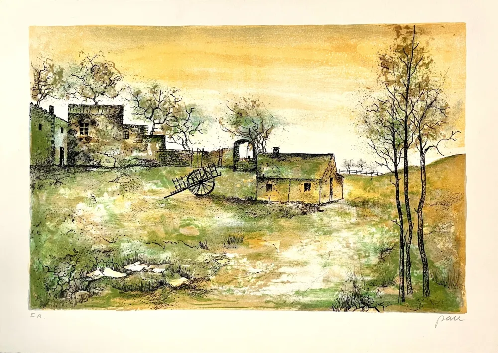 Lithograph Pau - Sans Titre