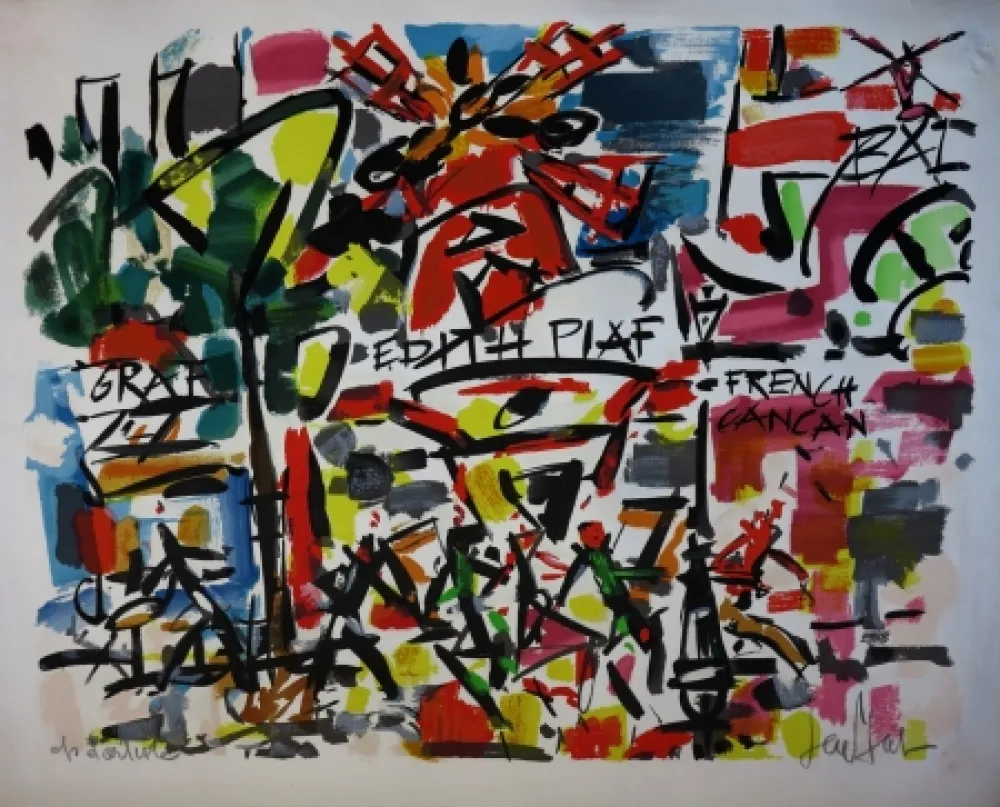 Lithograph Paul  - Le Moulin Rouge / The Moulin Rouge - Paris