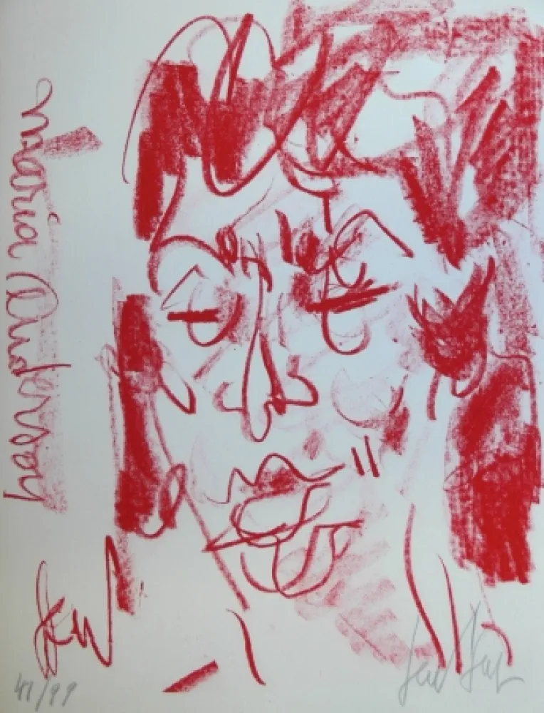 Lithograph Paul  - MARIANE ANDERSON - Portrait - Lithographie Originale / Original Lithograph