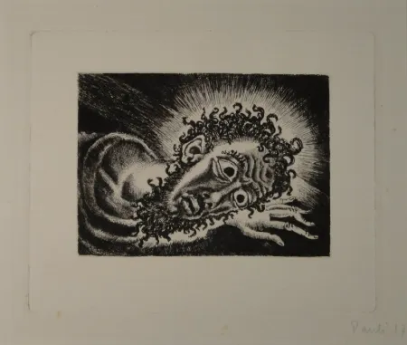 Etching Pauli - Christuskopf