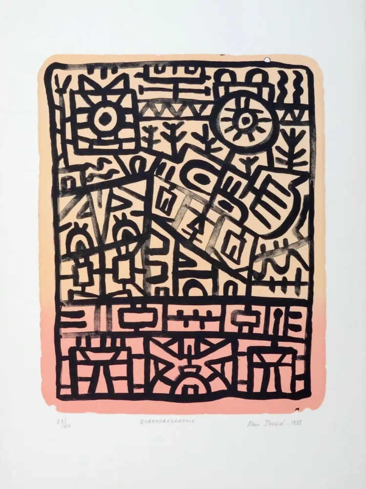 Lithograph Pauzié - Quarkorégraphie