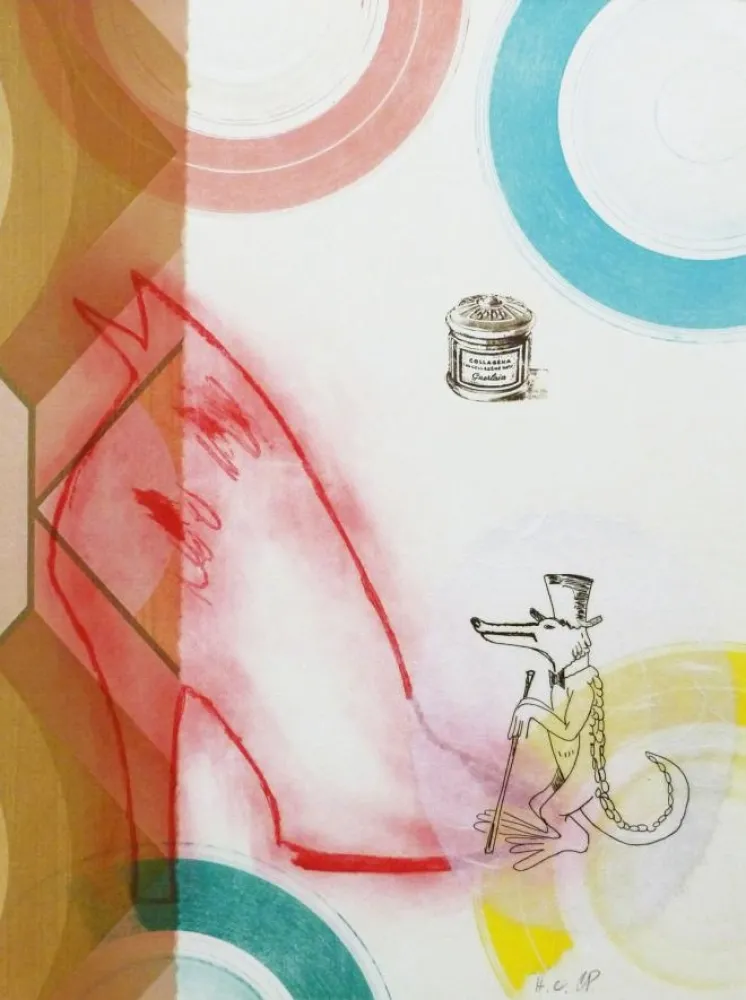 Engraving Pazos - A sus pies señora