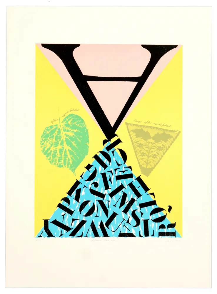 Lithograph Pedersen - Alfabetets Fødsel