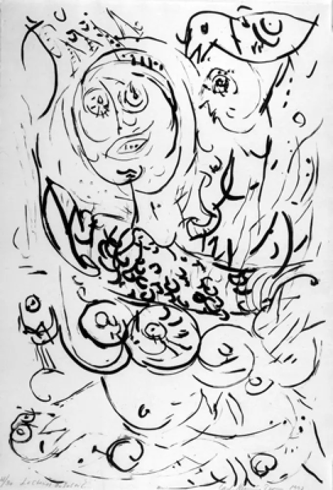 Engraving Pedersen - Chariot du soleil