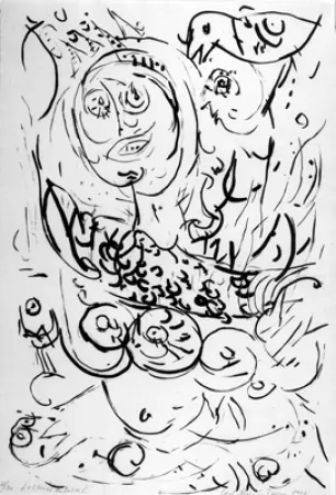 Engraving Pedersen - Chariot du soleil