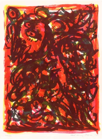 Lithograph Pedersen - Composition